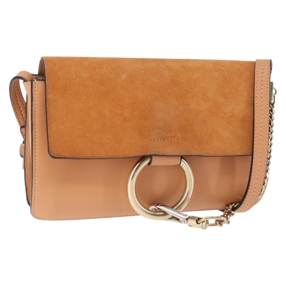 Chloe Faye Shoulder Bag Leather and Suede