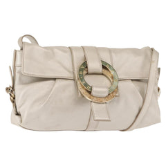Bvlgari Chandra Flap Shoulder Bag Leather