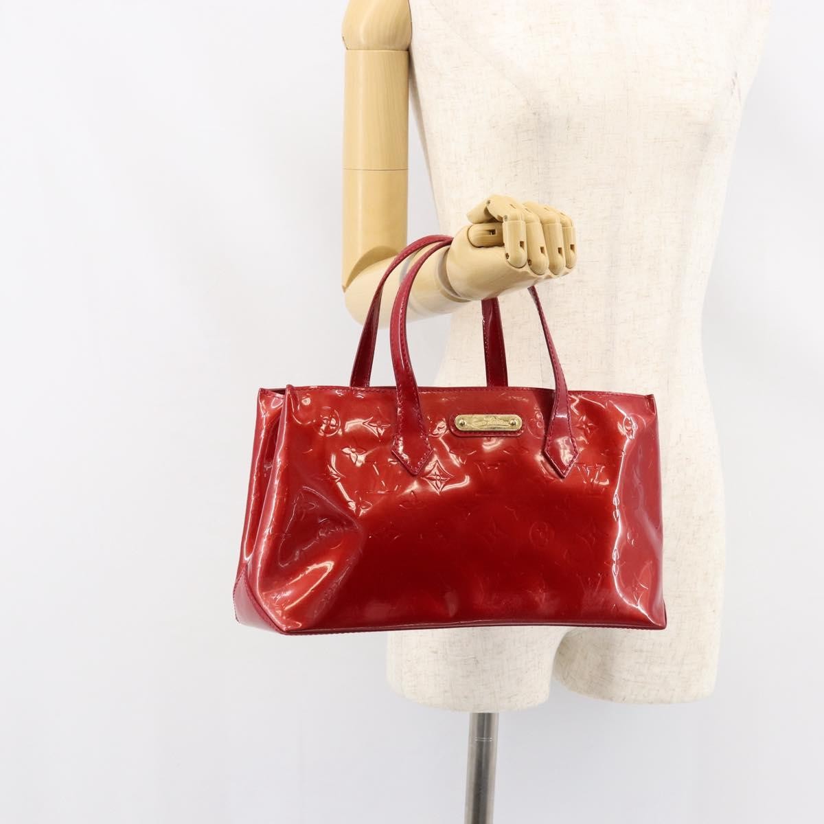 Louis Vuitton Wilshire Handbag Monogram Vernis