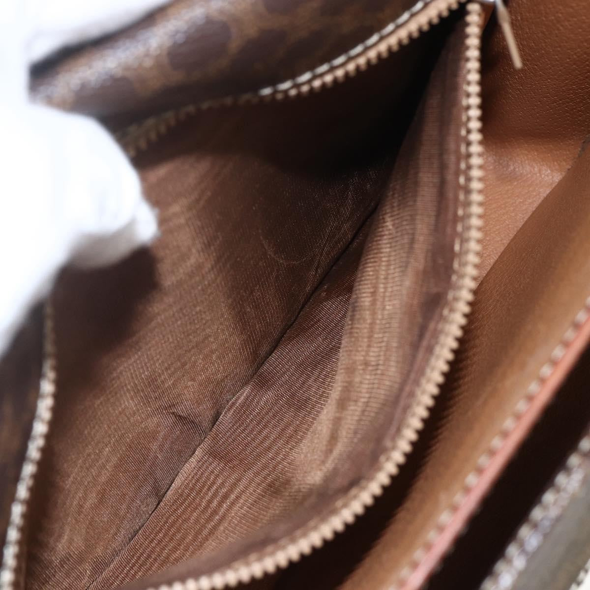 Celine Vintage Macadam Shoulder Bag Canvas