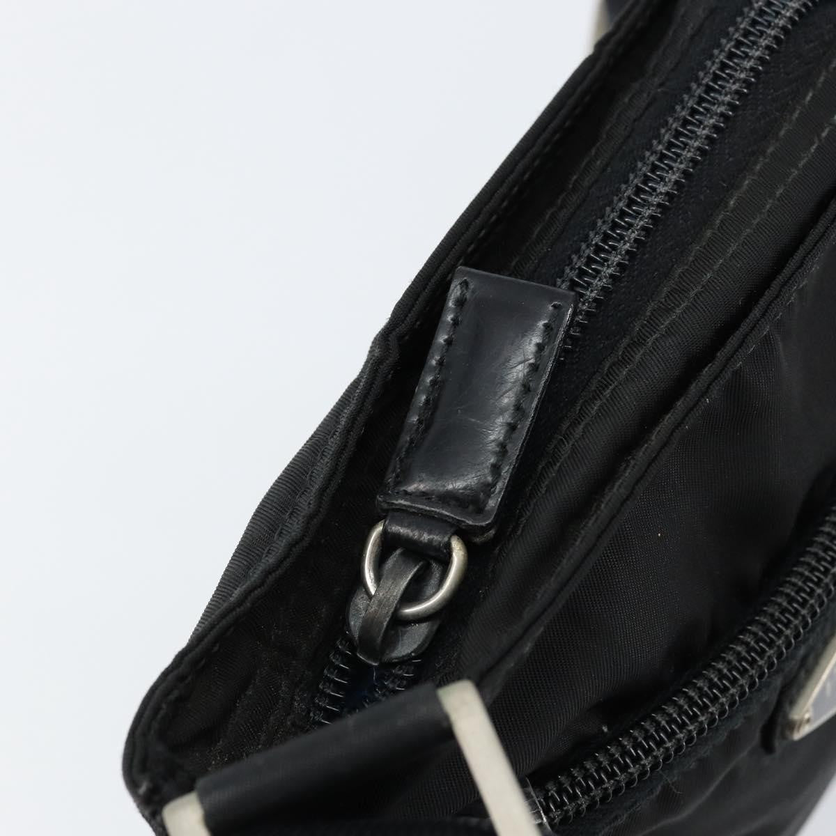 Prada Front Zip Convertible Flat Messenger Tessuto with Leather