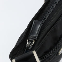Prada Front Zip Convertible Flat Messenger Tessuto with Leather