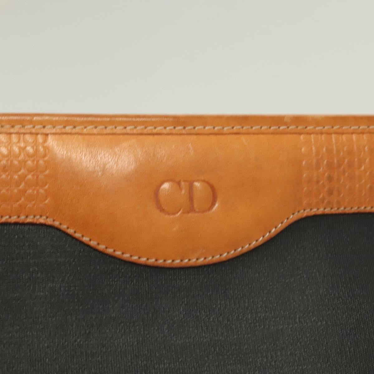 Christian Dior Vintage Zip Pochette Canvas and leather