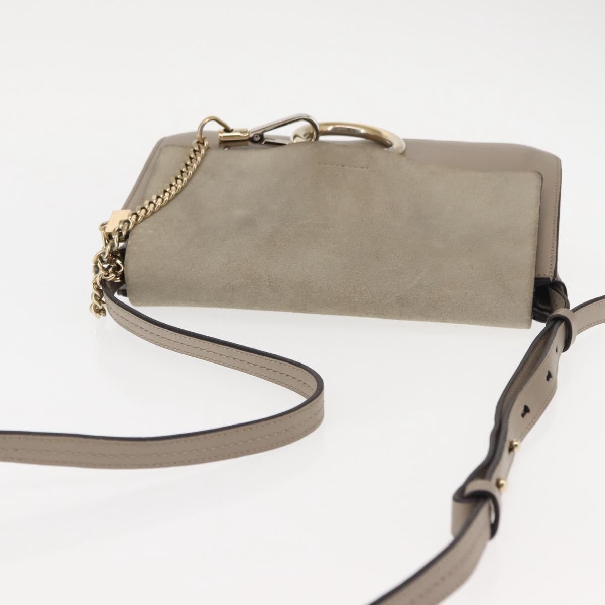 Chloe Faye Shoulder Bag Leather and Suede