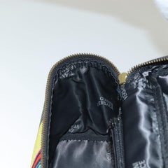 Versace Vanity Hand Bag Canvas and Leather