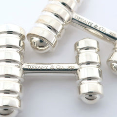 Tiffany & Co. Paloma Picasso Groove Cufflinks Silver