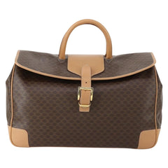 Celine Vintage Duffle Bag Macadam Coated Canvas