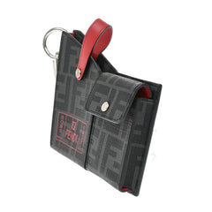 Fendi Charm Key Holder Zucca canvas