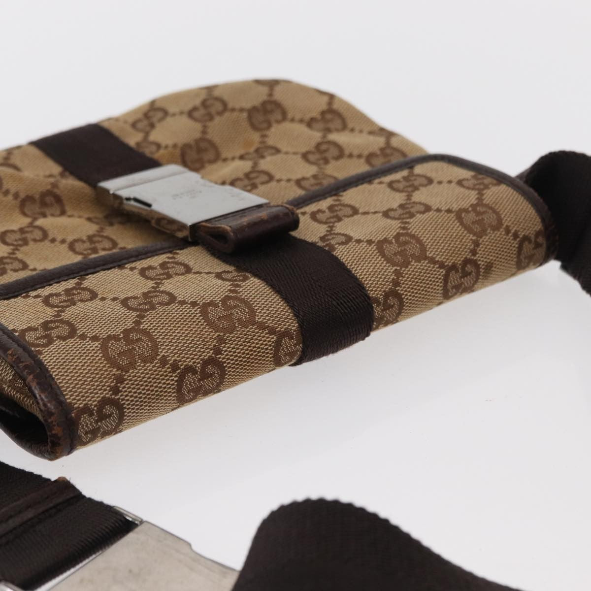 Gucci Buckle Belt Bag GG Canvas