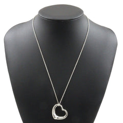 Tiffany & Co. Elsa Peretti Open Heart Pendant Necklace Sterling Silver