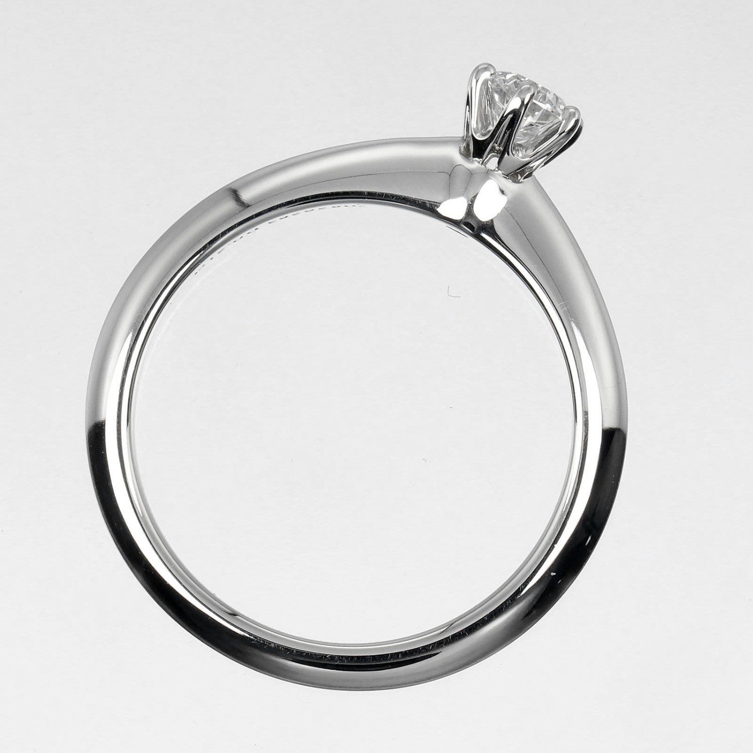 Tiffany & Co. Tiffany Setting Solitaire Ring Platinum with RBC Diamond I/VS1