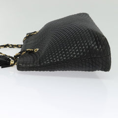 Bally Vintage Chain Shoulder Bag Quilted Leather
