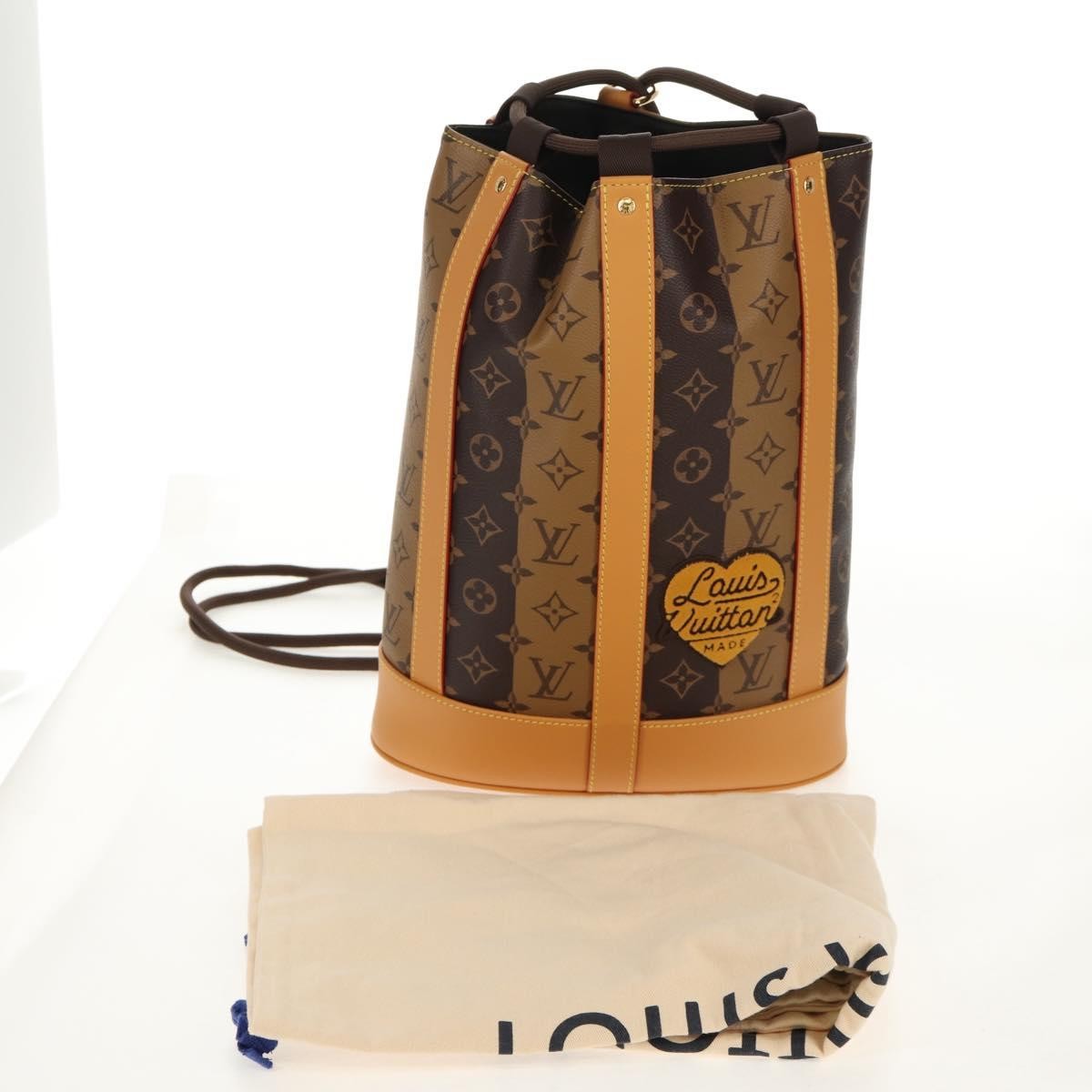 Louis Vuitton Nigo Randonnee Backpack Limited Edition Stripes Monogram Canvas