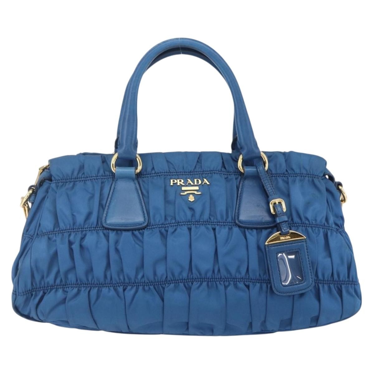 Prada Gaufre Convertible Satchel Tessuto