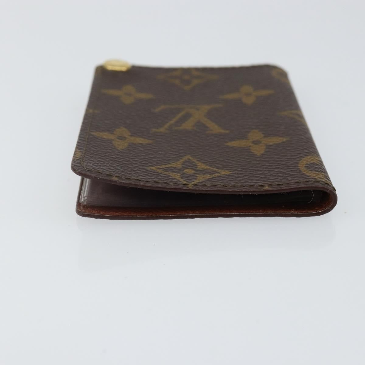 Louis Vuitton Porte Cartes Pression Card Case Monogram Canvas