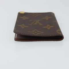 Louis Vuitton Porte Cartes Pression Card Case Monogram Canvas