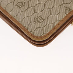 Christian Dior Vintage Honeycomb chain Canvas
