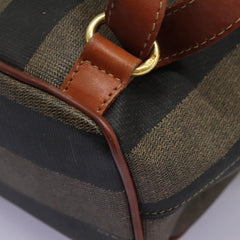 Fendi Pequin Front Pocket Backpack Coated Canvas