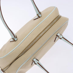 Prada Bauletto Bag Canvas with Leather