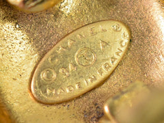 Chanel Vintage Round CC Clip-On Earring Metal