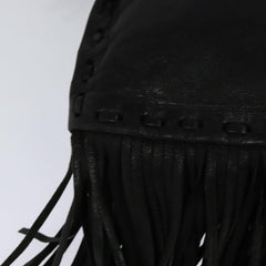 Prada Fringe Flap Crossbody Bag Leather