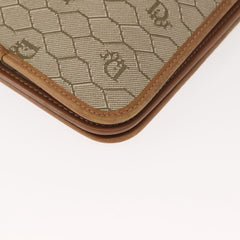 Christian Dior Vintage Honeycomb chain Canvas