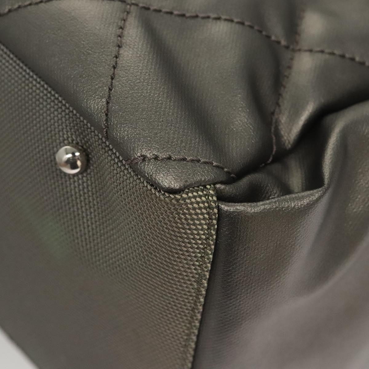 Chanel Biarritz Hobo Quilted Coated Canvas