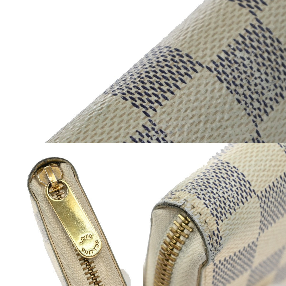 Louis Vuitton Zippy Wallet NM Damier Azur