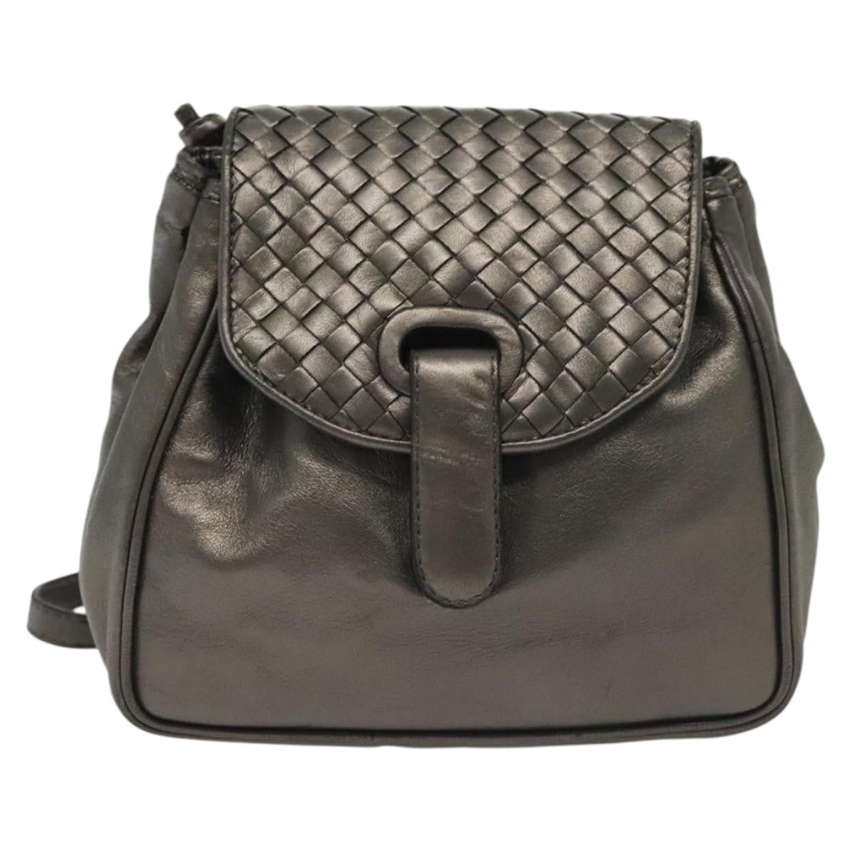 Bottega Veneta Intrecciato Backpack Patent Leather