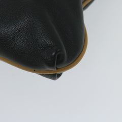 Celine Logo Triomphe Pouch Leather