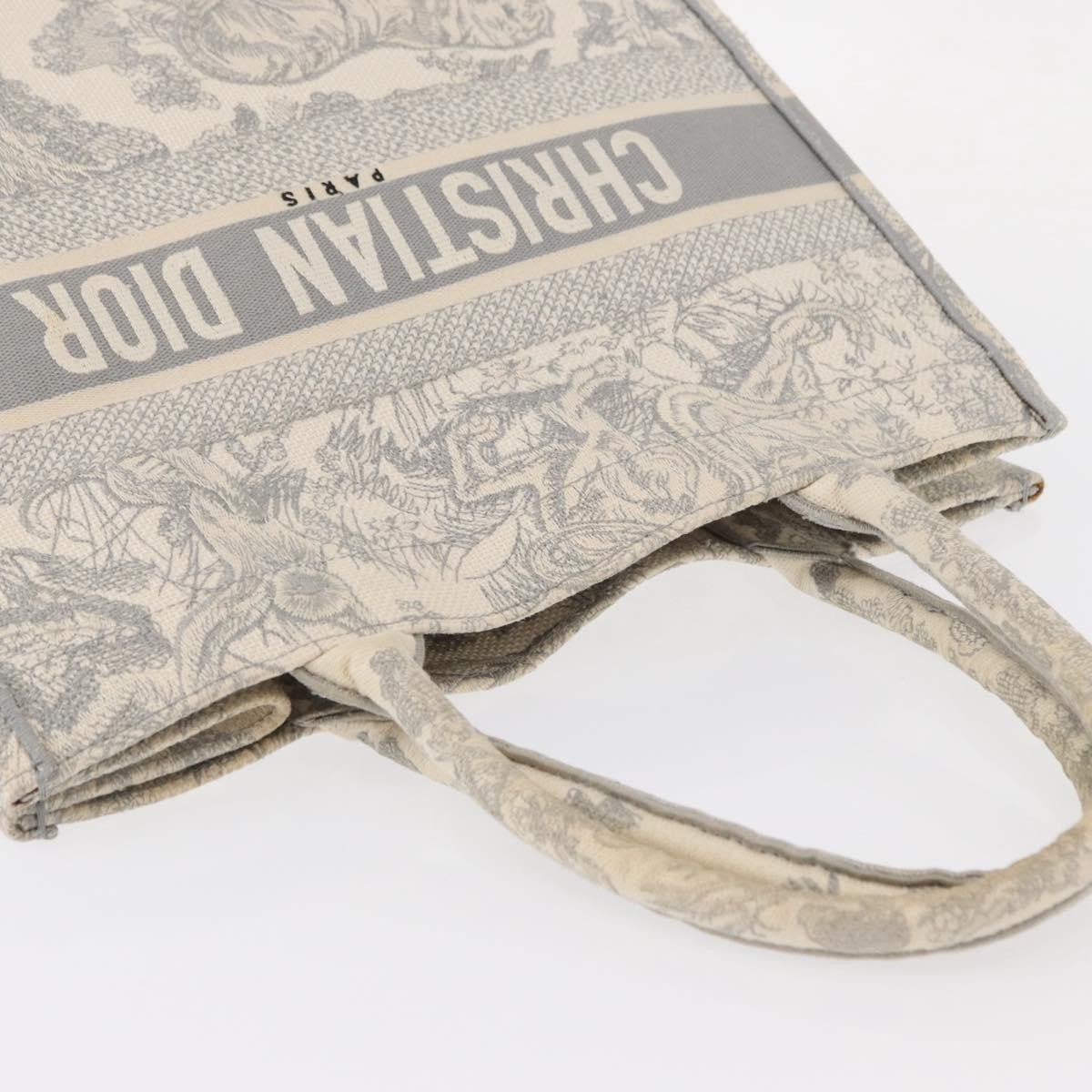 Christian Dior Book Tote Embroidered Canvas