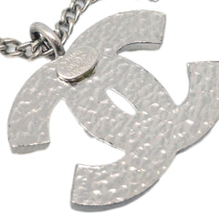 Chanel CC Logo Pendant Necklace Metal