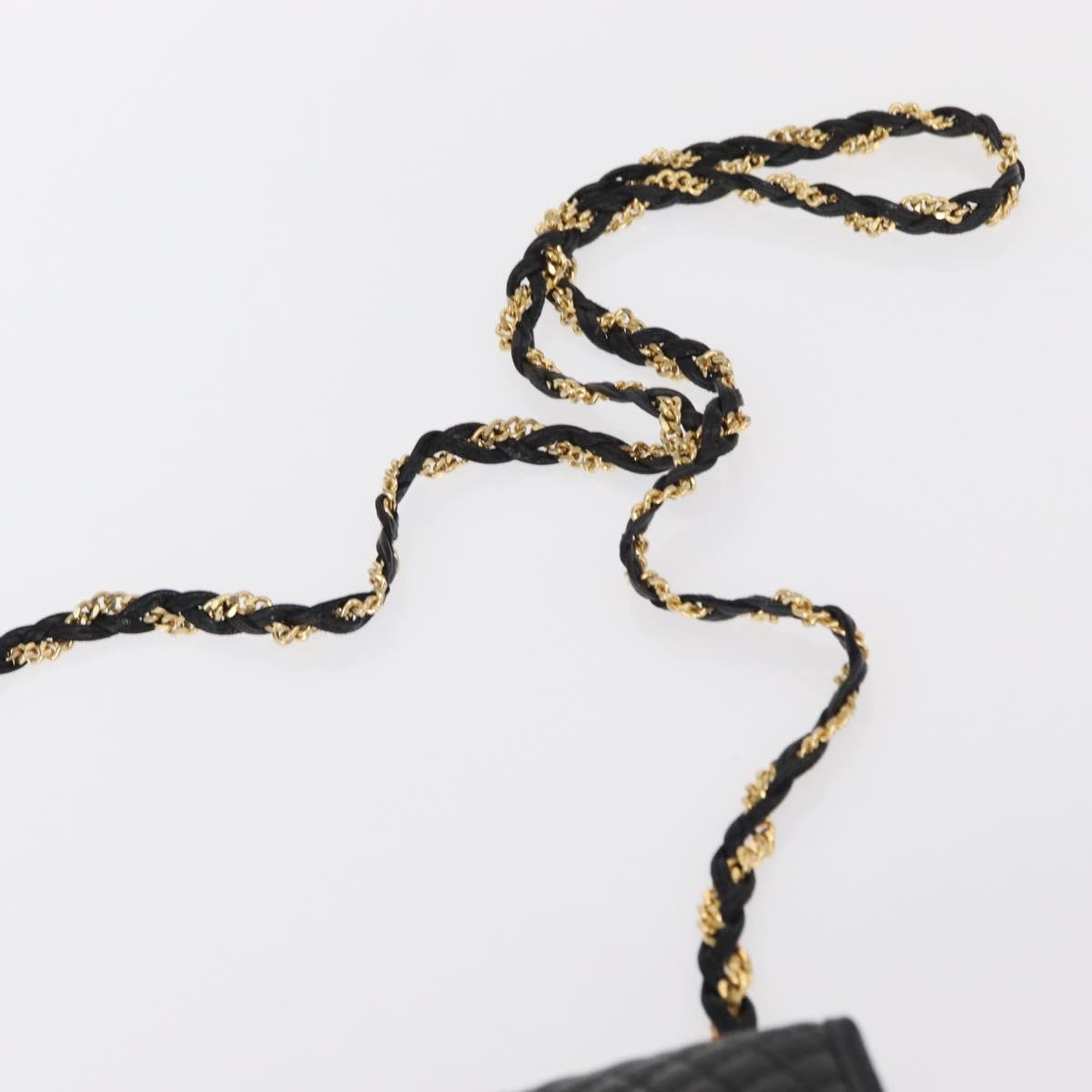 Bally Vintage Chain Shoulder Bag Quilted Leather