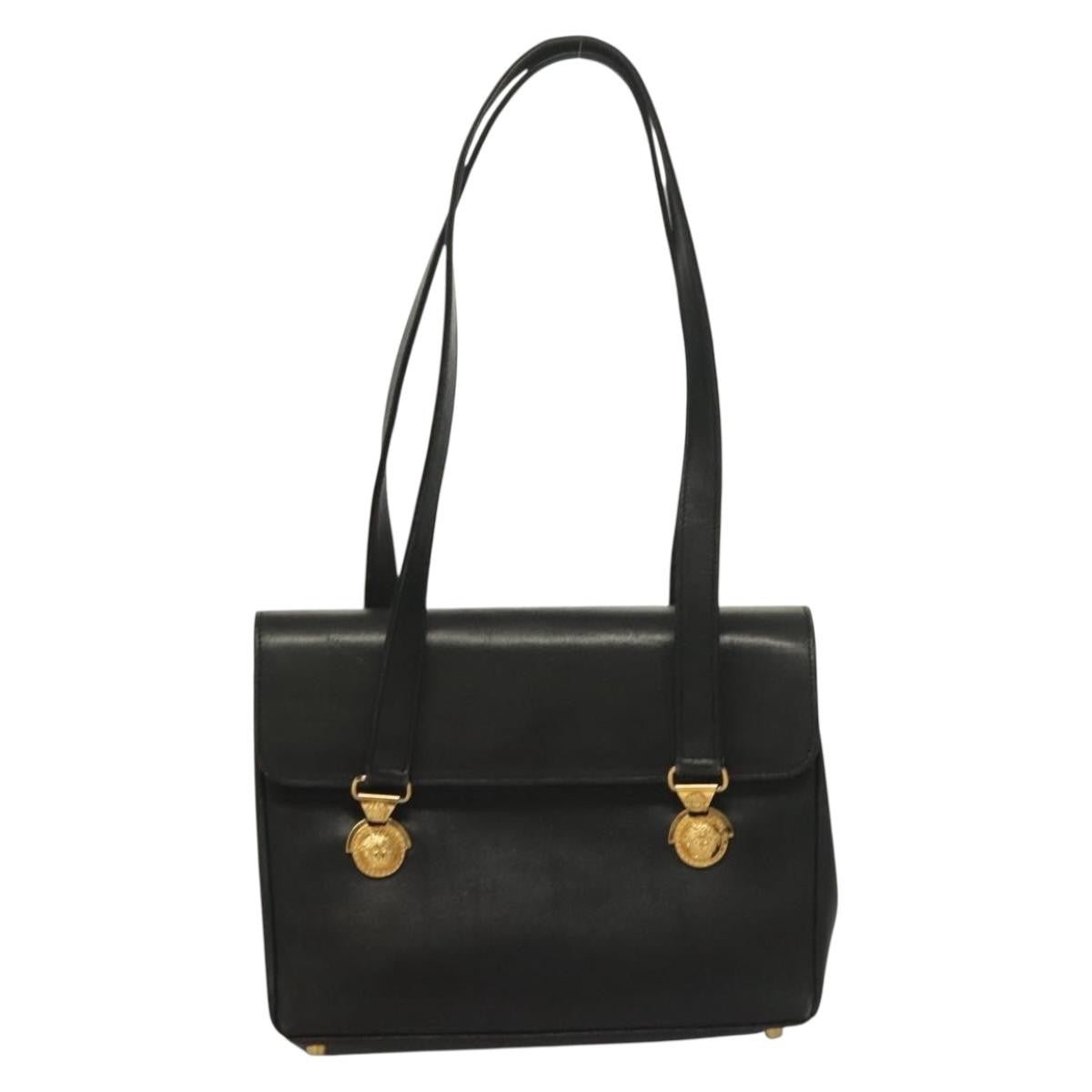 Versace Vintage Flap Shoulder Bag Leather