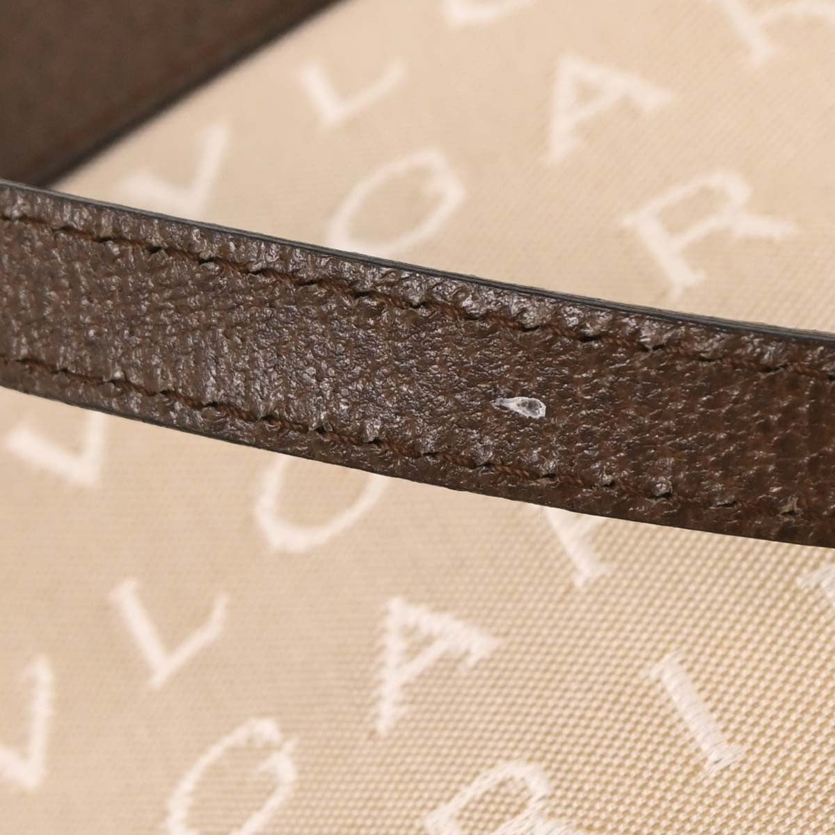 Bvlgari Logomania Shoulder Bag Canvas with Leather