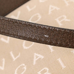 Bvlgari Logomania Shoulder Bag Canvas with Leather