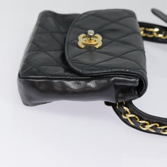 Chanel Waist Belt Bag Quilted Shiny Calfskin