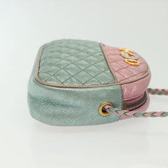 Gucci Trapuntata Camera Shoulder Bag Quilted Laminated Leather