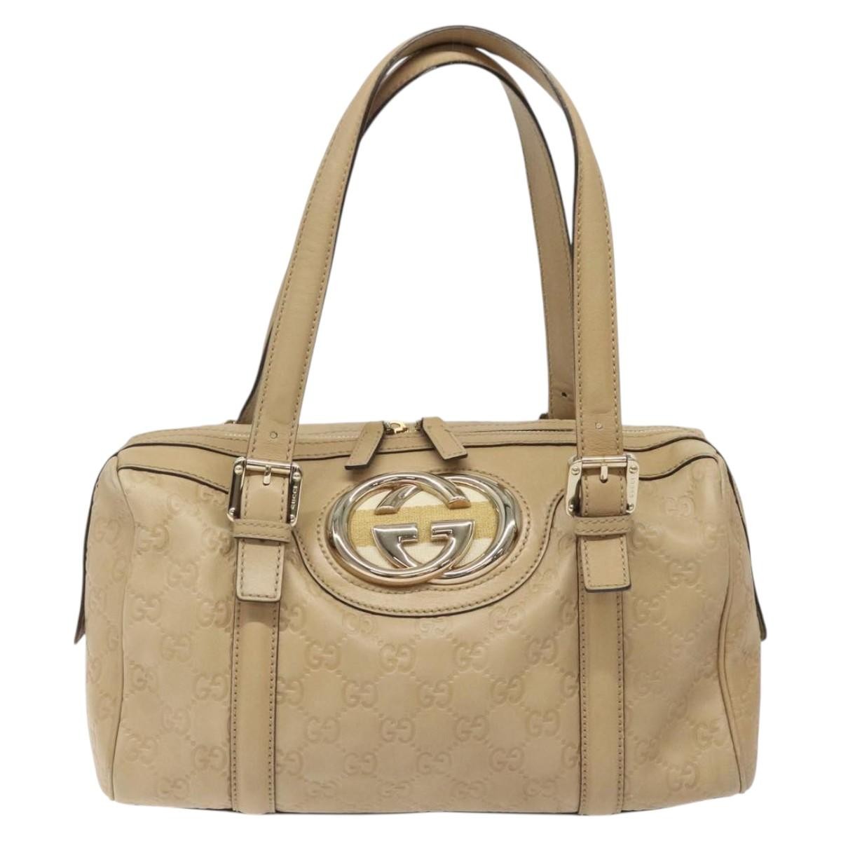 Gucci Vintage Interlocking G Shoulder Bag Leather