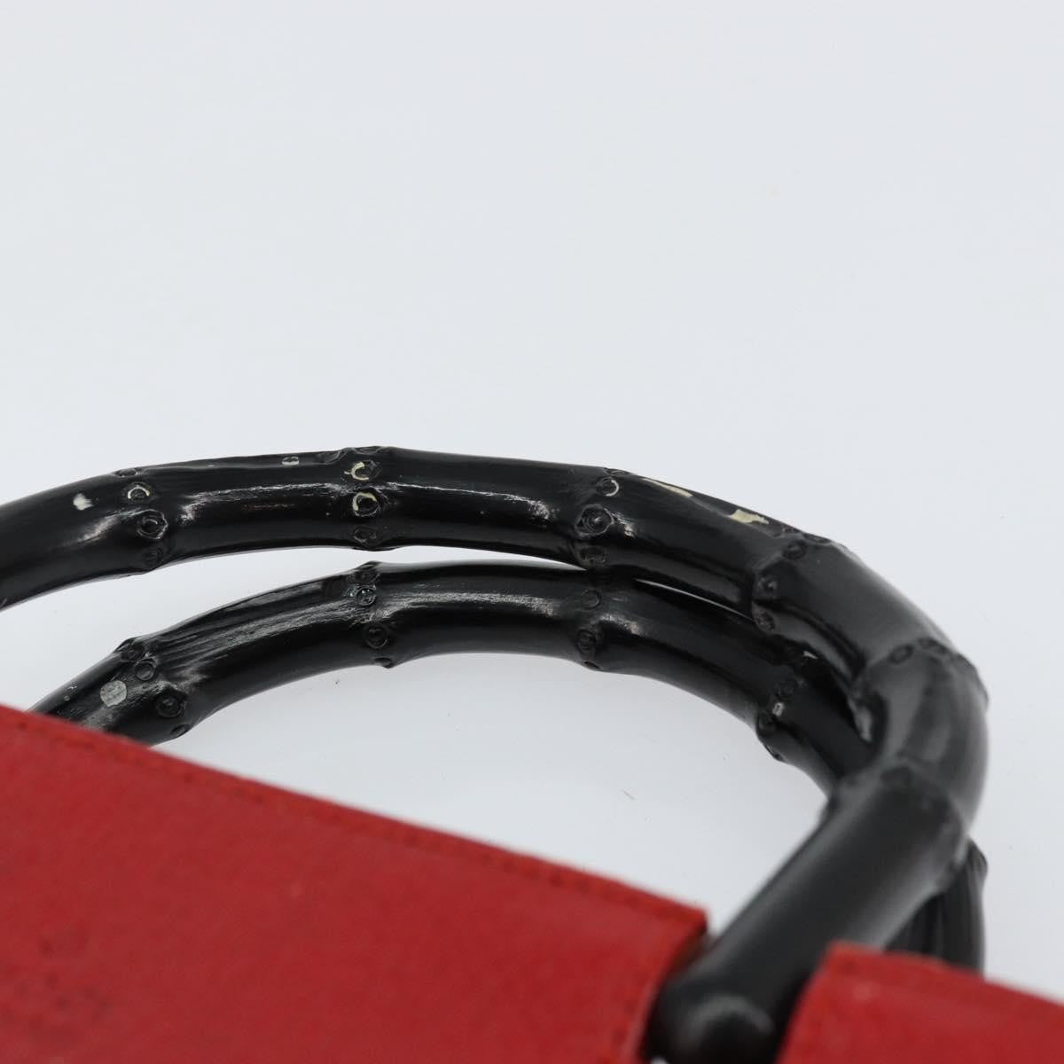 Gucci Vintage Bamboo Handle Bag Leather