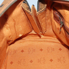 MCM Visetos Handbag Canvas and Leather