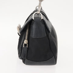Prada Double Pocket Buckle Flap Bag Tessuto with Leather