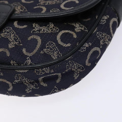 Celine C Sulky Shoulder bag Canvas and Leather