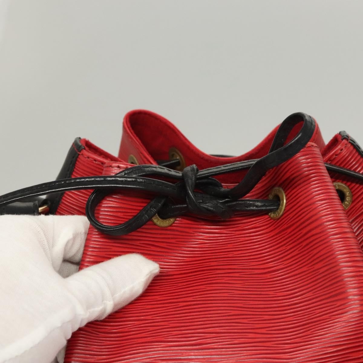 Louis Vuitton Petit Noe Handbag Two Tone Epi Leather