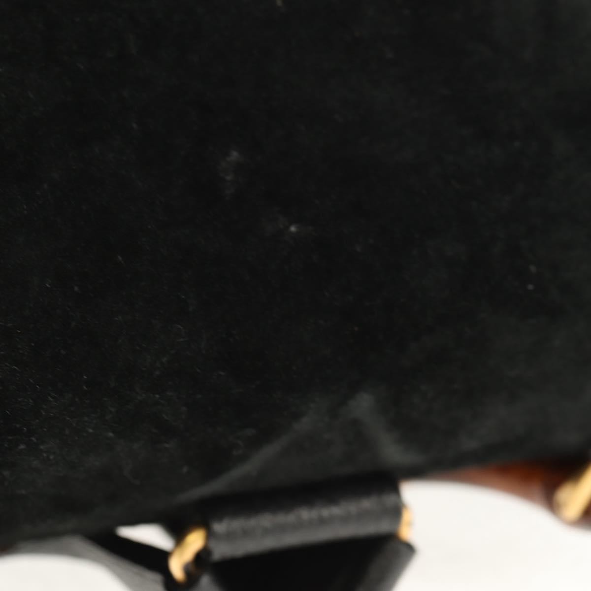 Gucci Vintage Bamboo Backpack Suede