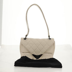 Chanel Padded Envelope Flap Bag Quilted Aged Calfskin