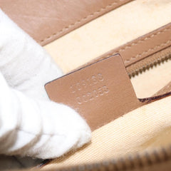 Gucci Bamboo Front Pocket Tote Canvas