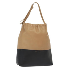 Celine Bicolor Drawstring Cabas Tote Leather