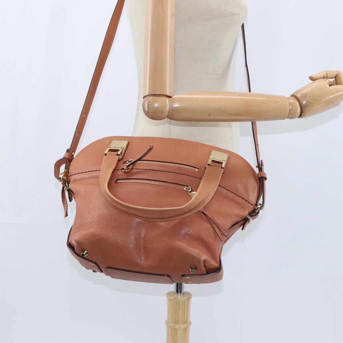 Chloe Angie Tote Leather
