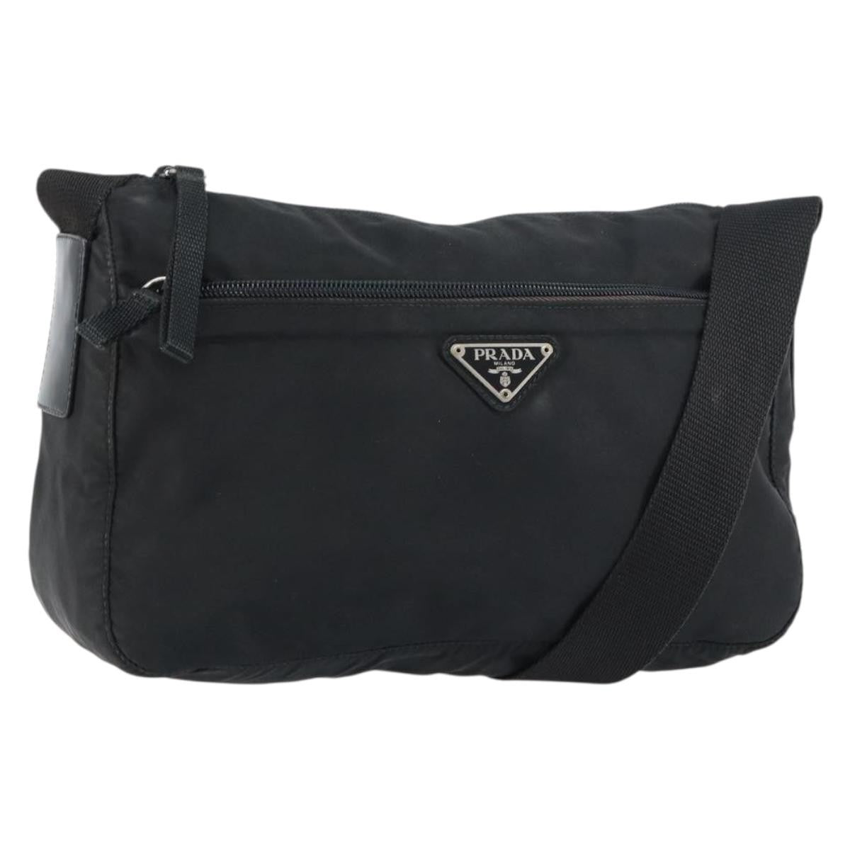 Prada Front Zip Messenger Bag Tessuto